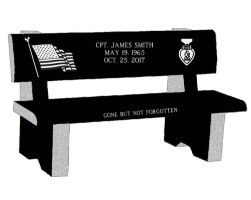 military bench memorial